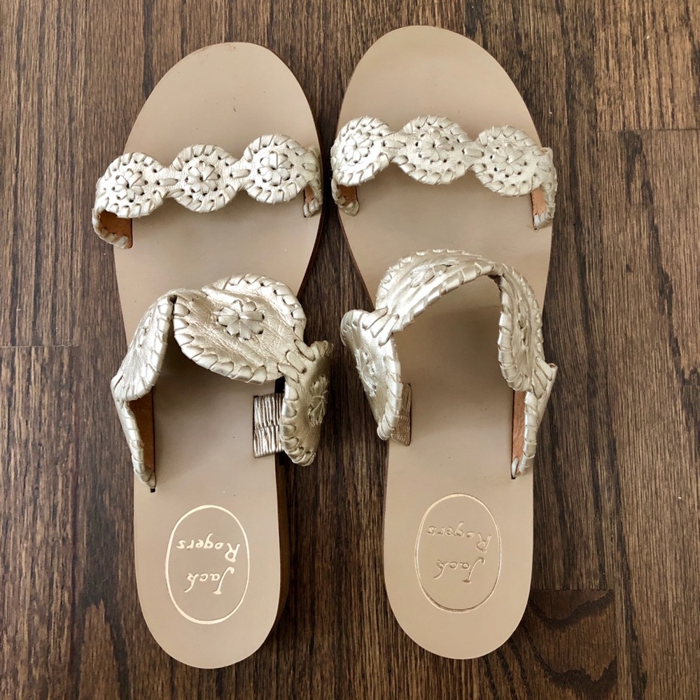 Jack Rogers - Lauren Sandals (Platinum)